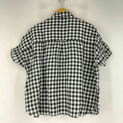 ビームスボーイ BEAMS BOY チェック柄 S/S リネンシャツ レディース