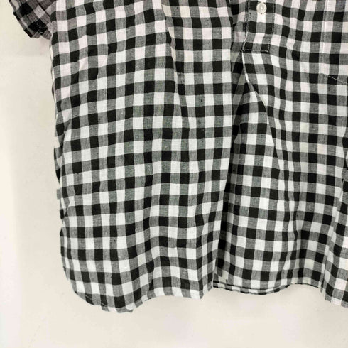 ビームスボーイ BEAMS BOY チェック柄 S/S リネンシャツ レディース