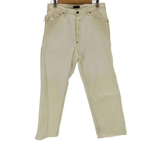 ビームスエフ BEAMS F AVONTADE 別注 ボタンフライ ペインターパンツ アイボリー メンズ JPN:L