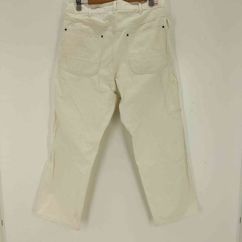 ビームスエフ BEAMS F AVONTADE 別注 ボタンフライ ペインターパンツ アイボリー メンズ JPN:L