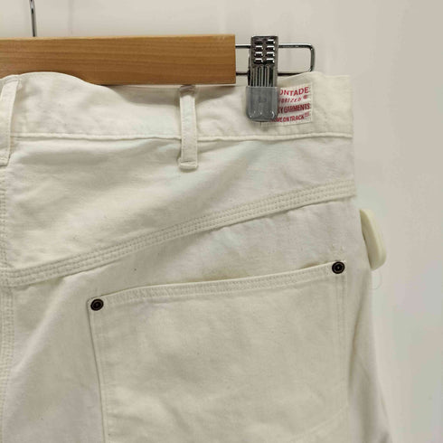 ビームスエフ BEAMS F AVONTADE 別注 ボタンフライ ペインターパンツ アイボリー メンズ JPN:L