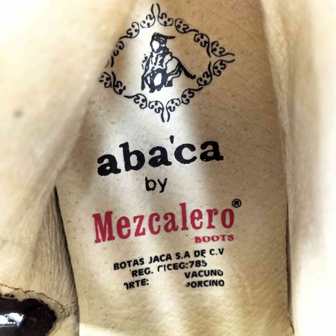 Mezcalero サイドジップ パテント ウエスタンブーツ メンズ 41