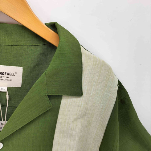 CHANGE WELL パネル切り替え S/S オープンカラーシャツ メンズ import:XXL