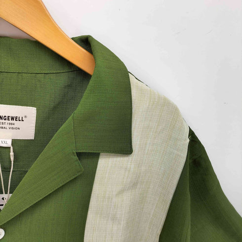 CHANGE WELL パネル切り替え S/S オープンカラーシャツ メンズ import:XXL