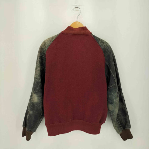 バトウィン BUTWIN 70s 袖レザー切替 ウール スタジャン メンズ