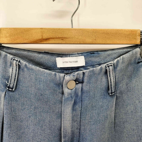 インターファクトリー INTER FACTORY wide denim pants ワイド デニム パンツ メンズ JPN:M