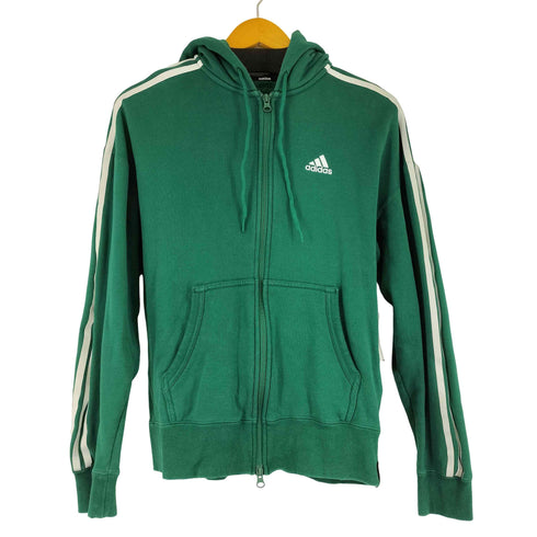 アディダス adidas エッセンシャルズ プラス ルーズフィット スリーストライプス フレンチテリー フルジップパーカー メンズ import:S
