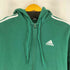 アディダス adidas エッセンシャルズ プラス ルーズフィット スリーストライプス フレンチテリー フルジップパーカー メンズ import:S