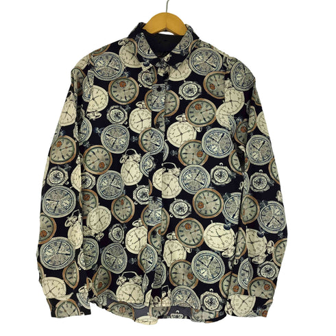 L/S 総柄プリントシャツ レディース