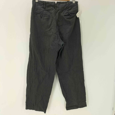 ムッシュ二コル MONSIEUR NICOLE 80-90S KOBA期 う0-90S KOBA期 内側ベルト 2タック 総柄 コットン リネン テーパード スラックス パンツ メンズ JPN:L