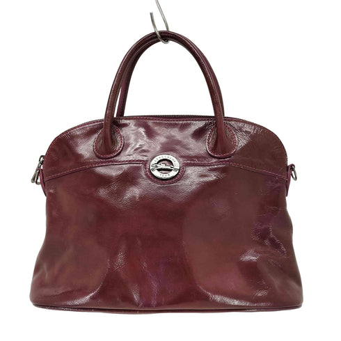 ロンシャン LONGCHAMP パテントレザー エナメル ハンドバッグ レディース
