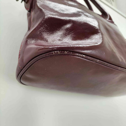 ロンシャン LONGCHAMP パテントレザー エナメル ハンドバッグ レディース