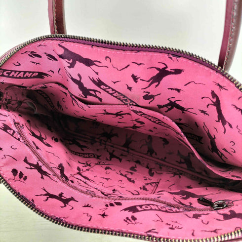 ロンシャン LONGCHAMP パテントレザー エナメル ハンドバッグ レディース