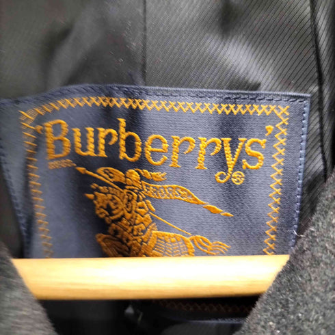バーバリーズ BURBERRYS 90S 金タグ ウール アンゴラ ステンカラー コート 袖ダブル レディース 7AR