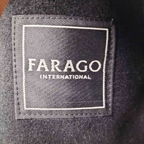 FARAGO 比翼 カシミヤ ステンカラー コート メンズ A180