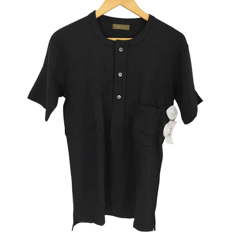 ワイズフォーメン Ys for men ヘンリーネック リネン レーヨン カットソー 半袖 Tシャツ メンズ