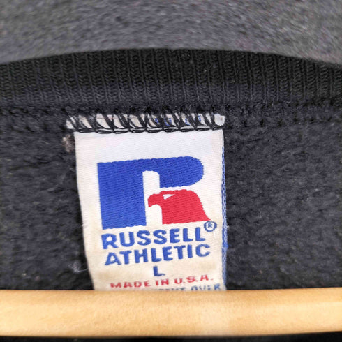ラッセルアスレチック RUSSELL ATHLETIC 90s USA製 プリントクルーネックスウェット メンズ JPN:L