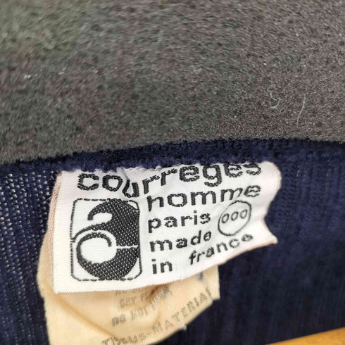 クレージュ courreges 70-80s フランス製 コットン リブニットセーター レディース
