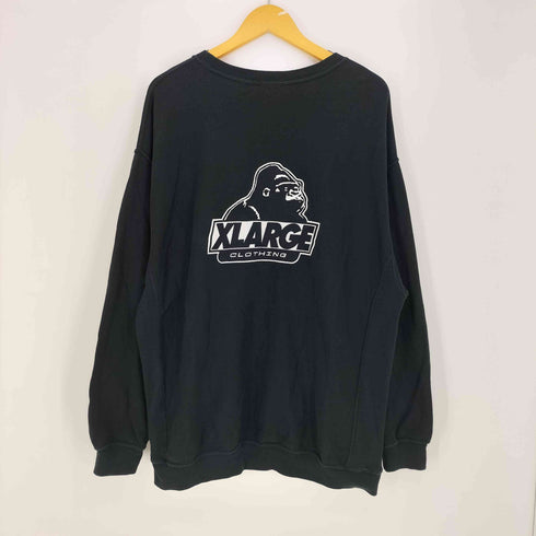 エクストララージ XLARGE REVERSE WEAVE 両面ロゴ刺繍 クルーネックスウェット メンズ import:XL