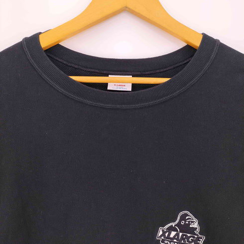 エクストララージ XLARGE REVERSE WEAVE 両面ロゴ刺繍 クルーネックスウェット メンズ import:XL