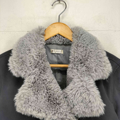 アクシーズファム axes femme フェイクファー ムートン ライダースジャケット レディース JPN:M