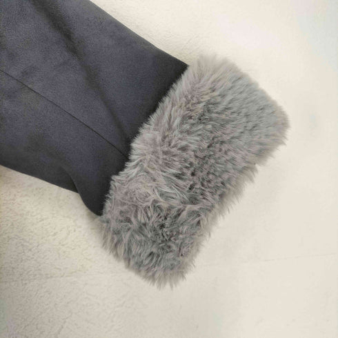 アクシーズファム axes femme フェイクファー ムートン ライダースジャケット レディース JPN:M