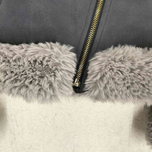 アクシーズファム axes femme フェイクファー ムートン ライダースジャケット レディース JPN:M