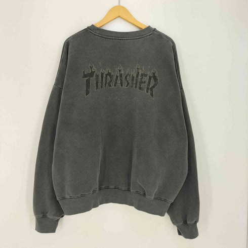 スラッシャー THRASHER × MSG 別注 ピグメント ボックスシルエット 加工プリント スウェットプルオーバー メンズ import:XL