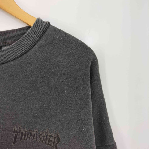 スラッシャー THRASHER × MSG 別注 ピグメント ボックスシルエット 加工プリント スウェットプルオーバー メンズ import:XL