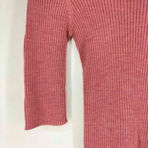 バーバリーブルーレーベル BURBERRY BLUE LABEL 七分袖 タートルネック リブニット レディース JPN:38
