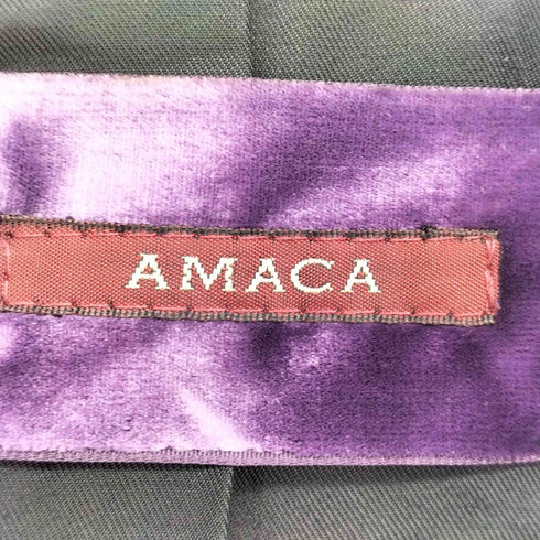 アマカ amaca ラムレザー ダブルジップ ライダースジャケット レディース JPN:38