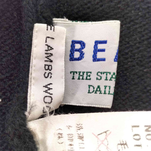 ビームス BEAMS SUPERFINE LAMBS WOOL タートルネック ウール ボックス ニット セーター メンズ