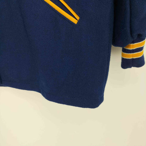 HOWE 90s USA製 ワッペン刺繍 メルトン ウール スタジャン メンズ US:38