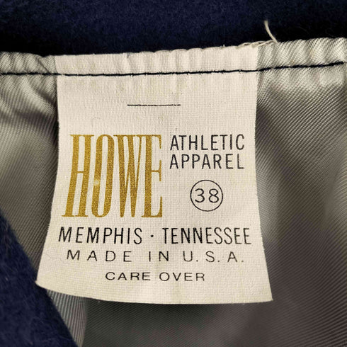 HOWE 90s USA製 ワッペン刺繍 メルトン ウール スタジャン メンズ US:38