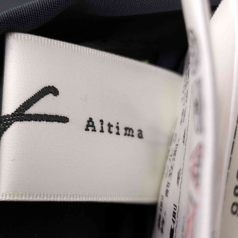 ALTIMA 裏地 リアルファー リバーシブル シルク ロング コート レディース FREE