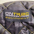 ONTRAC EQUIPMENT 企業ロゴ 刺繍 裏地キルティング 比翼 ジップアップ レザー 切替 メルトン ウール スタジャン メンズ import:L