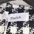 ダーリッチ Darich ノーカラーチェックツイードジャケット セットアップ レディース FREE