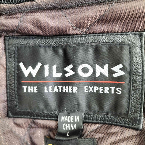ウィルソン Wilsons Leather 90s Thinsulate シンサレート キルティング ライナー付き A-2型 レザー フライトジャケット メンズ import:L