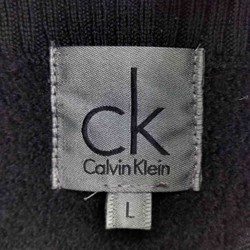 シーケーカルバンクライン ck Calvin Klein ナイロン混 ウールドライバーズニット メンズ import:L
