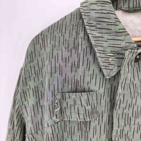 80S czech army チェコ軍 レインドロップカモ 比翼 フィールドコート メンズ