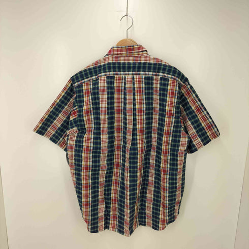 ユアン YUAN 日本製 2ポケットショートスリーブチェックシャツ メンズ S/M