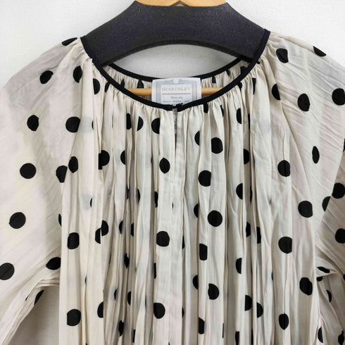 ビアズリー BEARDSLEY ドットプリーツブラウス レディース FREE
