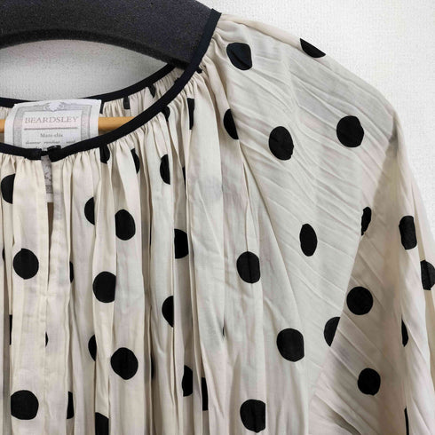 ビアズリー BEARDSLEY ドットプリーツブラウス レディース FREE