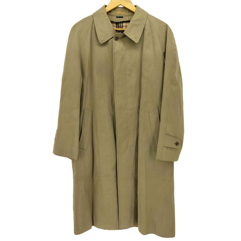 TSUBAME COAT 裏地 チェック 比翼 ステンカラーコート メンズ