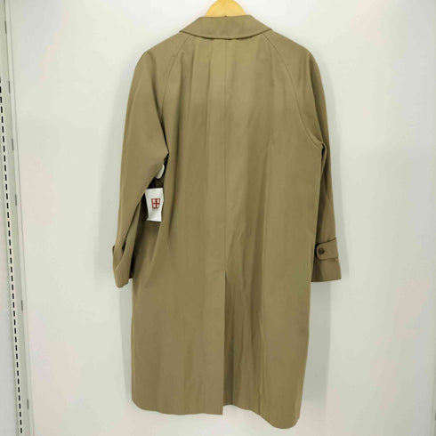 TSUBAME COAT 裏地 チェック 比翼 ステンカラーコート メンズ