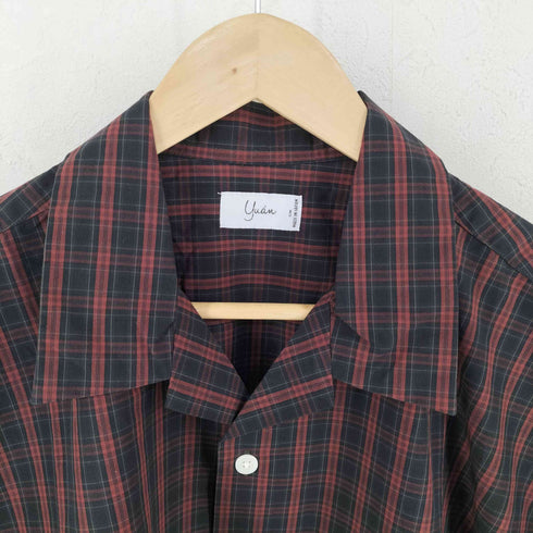 ユアン YUAN 日本製 ロングスリーブコットンチェックシャツ メンズ S/M