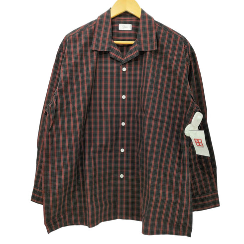 ユアン YUAN 日本製 ロングスリーブコットンチェックシャツ メンズ S/M