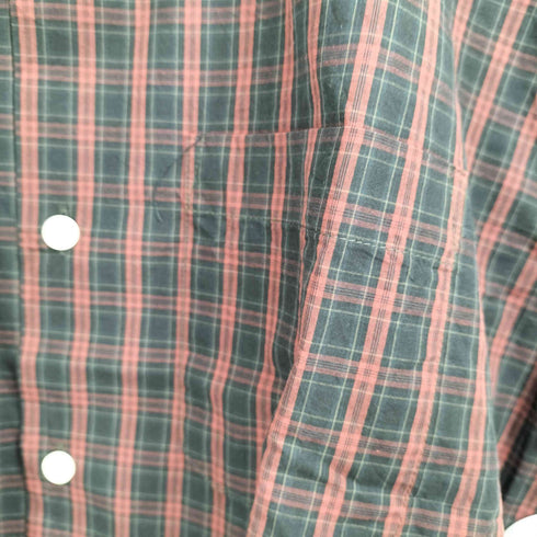 ユアン YUAN 日本製 ロングスリーブコットンチェックシャツ メンズ S/M