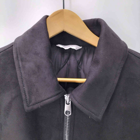 ザラ ZARA FAUX SUEDE QUILTED JACKET フェイクスエード キルティング ジャケット メンズ import:XL