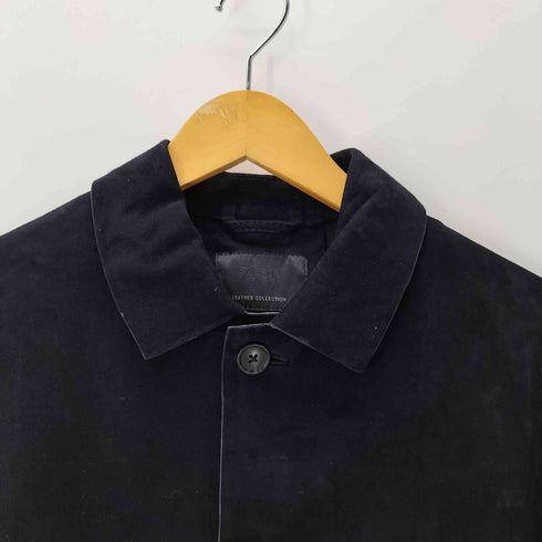 ザラ ZARA SUEDE LEATHER OVERSHIRT スウェード レザー オーバー シャツ ジャケット メンズ import:S